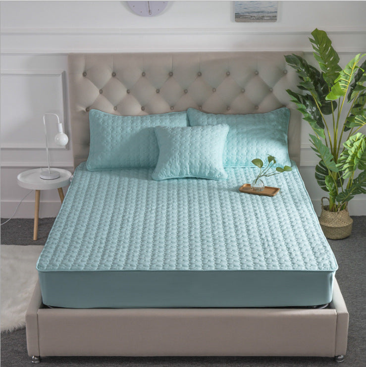 Polyester Bedspread Quilted Non-slip Mattress Cover