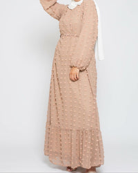 Long Skirt Foreign Small Hair Ball Abay Dress