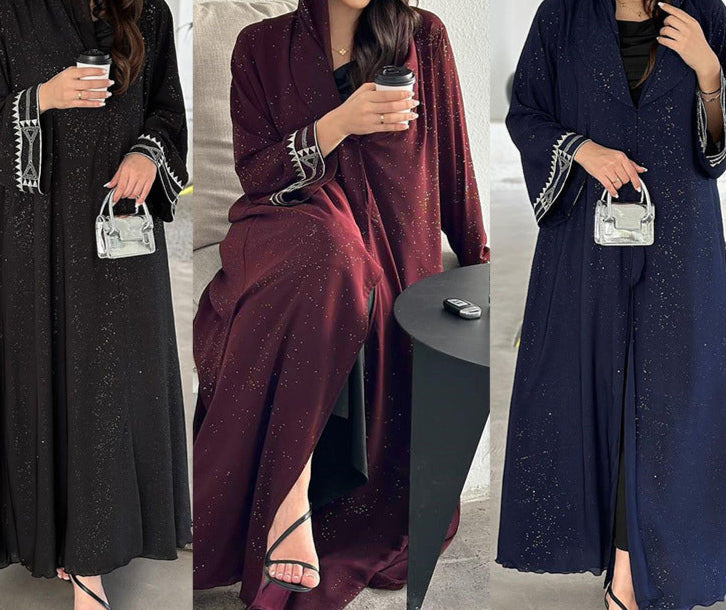 Modest Women's Arab Abaya Cardigan Robe