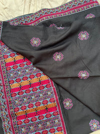 Sarinnah Premium D60-Luxury Formal Heavy Embroidered Karandi Shawl.
