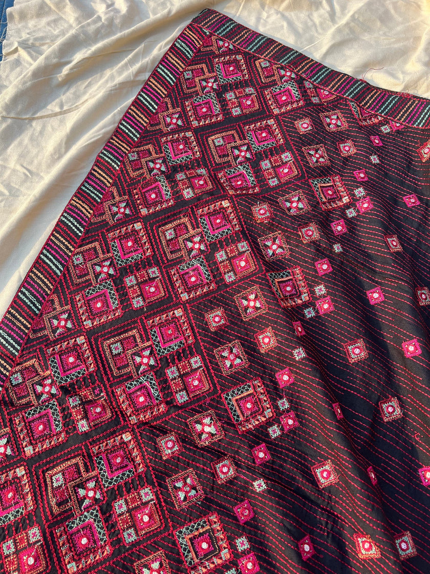 Sarinnah Premium D74-Luxury Formal Heavy Embroidered Karandi Shawl.