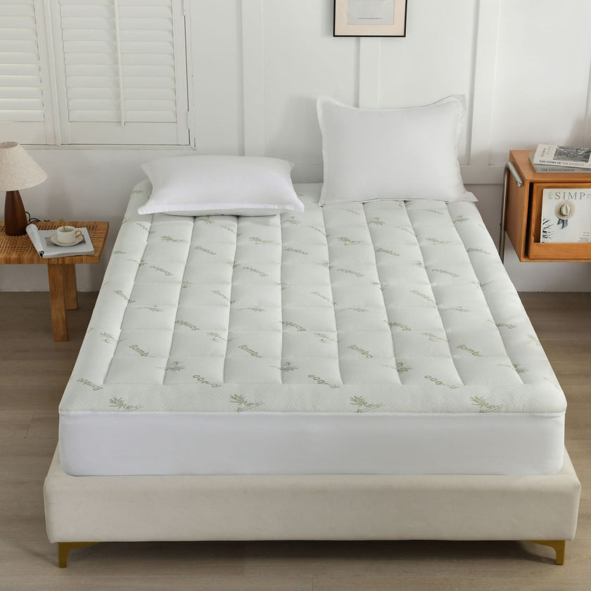 BAMBOO Fiber Fitted Waterproof Mattress Protector