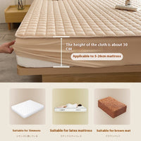 Antibacterial Soybean Quilted Fitted Sheet Water-proof Mattress