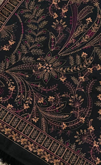 Sarinnah Premium D47-Luxury Formal Heavy Embroidered Karandi Shawl.